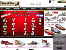 Tablet Screenshot of marshallshoes.co.uk